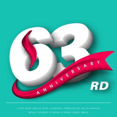 Yıldönümü Amblemler şablon tasarımı