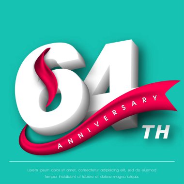 Yıldönümü Amblemler şablon tasarımı