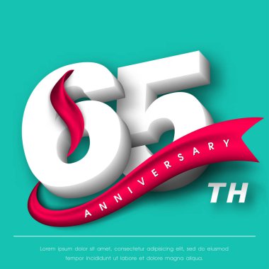 Yıldönümü Amblemler şablon tasarımı