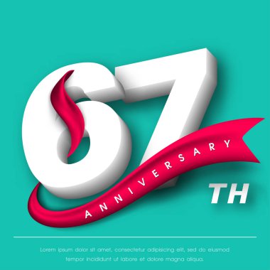 Yıldönümü Amblemler şablon tasarımı