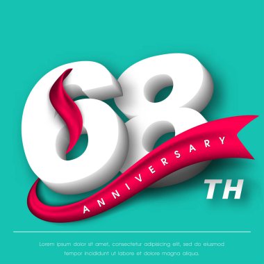 Yıldönümü Amblemler şablon tasarımı