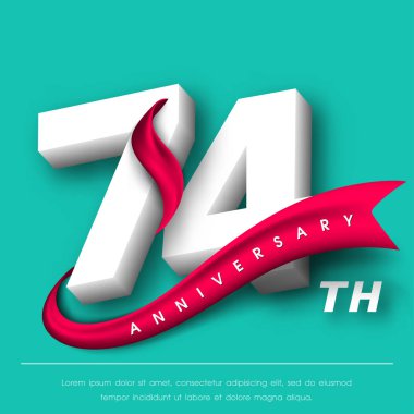 Yıldönümü Amblemler şablon tasarımı