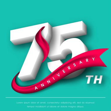 Yıldönümü Amblemler şablon tasarımı