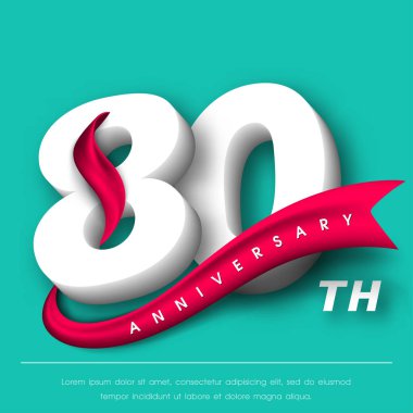 Yıldönümü Amblemler şablon tasarımı