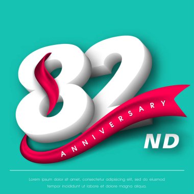 Yıldönümü Amblemler şablon tasarımı