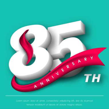 Yıldönümü Amblemler şablon tasarımı