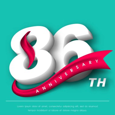 Yıldönümü Amblemler şablon tasarımı