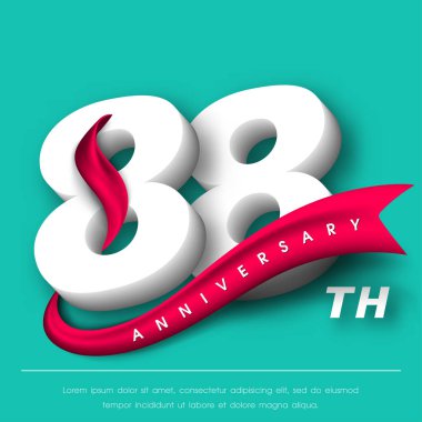 Yıldönümü Amblemler şablon tasarımı