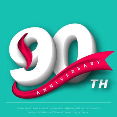 Yıldönümü Amblemler şablon tasarımı