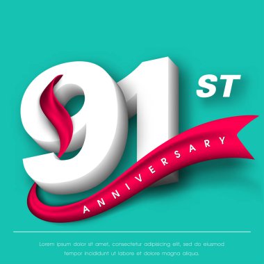 Yıldönümü Amblemler şablon tasarımı