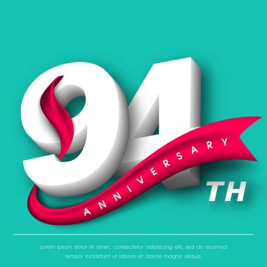 Yıldönümü Amblemler şablon tasarımı