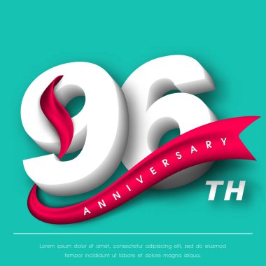 Yıldönümü Amblemler şablon tasarımı