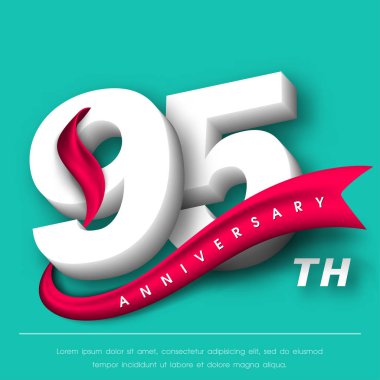 Yıldönümü Amblemler şablon tasarımı