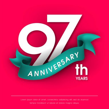 Yıldönümü Amblemler şablon tasarımı