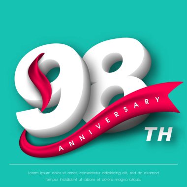 Yıldönümü Amblemler şablon tasarımı