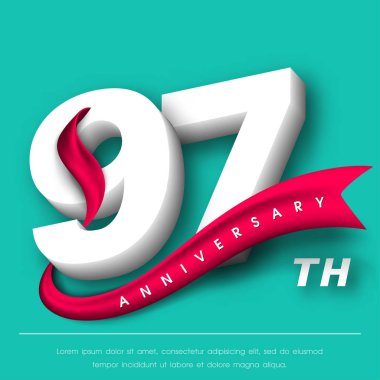 Yıldönümü Amblemler şablon tasarımı