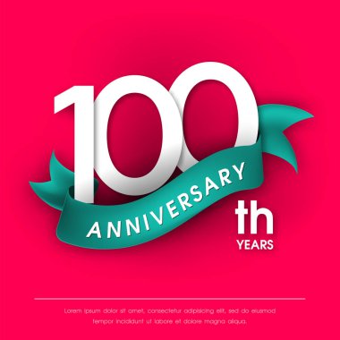 Yıldönümü Amblemler şablon tasarımı