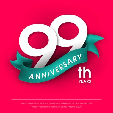 Yıldönümü Amblemler şablon tasarımı