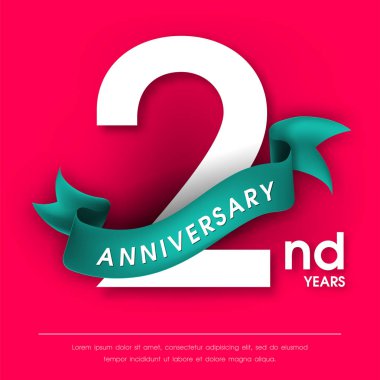 Yıldönümü Amblemler şablon tasarımı