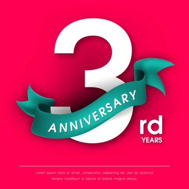 Yıldönümü Amblemler şablon tasarımı