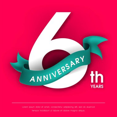 Yıldönümü Amblemler şablon tasarımı