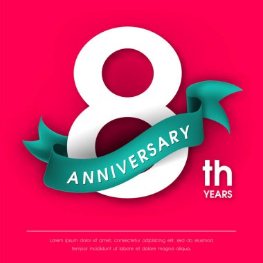 Yıldönümü Amblemler şablon tasarımı