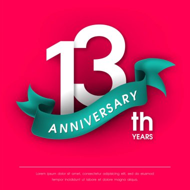 Yıldönümü Amblemler şablon tasarımı