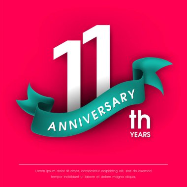 Yıldönümü Amblemler şablon tasarımı