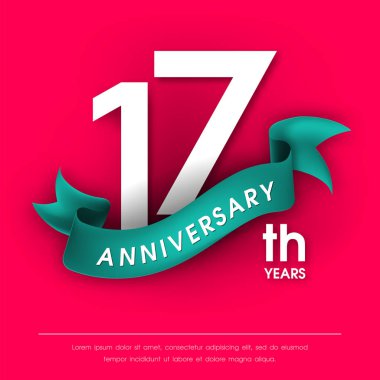 Yıldönümü Amblemler şablon tasarımı