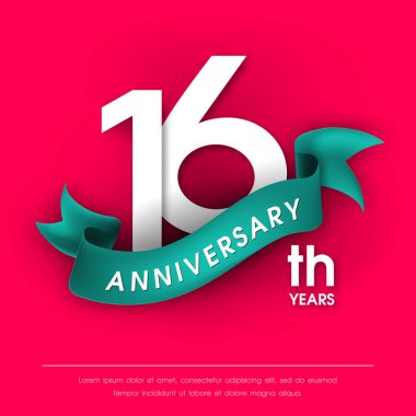 Yıldönümü Amblemler şablon tasarımı