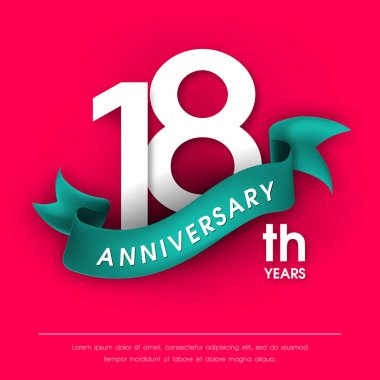 Yıldönümü Amblemler şablon tasarımı