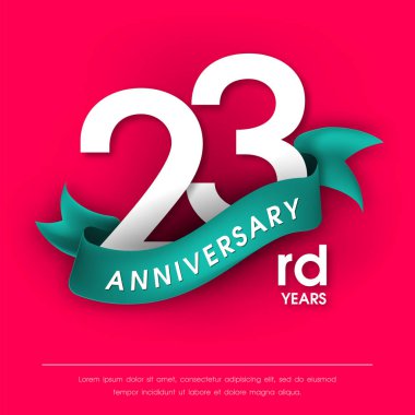 Yıldönümü Amblemler şablon tasarımı