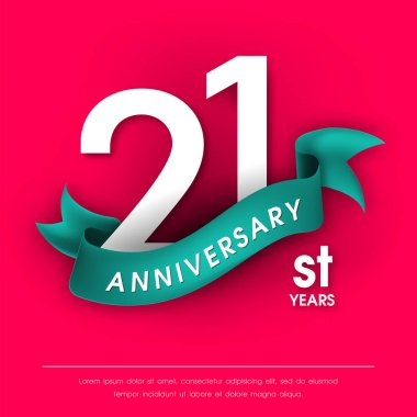 Yıldönümü Amblemler şablon tasarımı