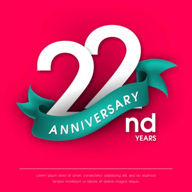 Yıldönümü Amblemler şablon tasarımı