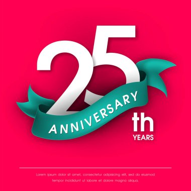 Yıldönümü Amblemler şablon tasarımı