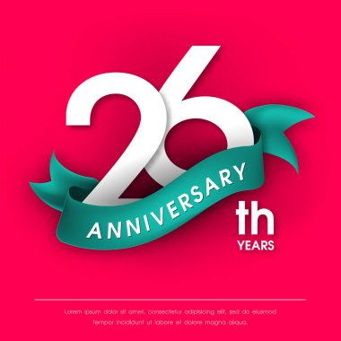 Yıldönümü Amblemler şablon tasarımı