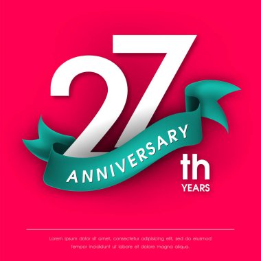 Yıldönümü Amblemler şablon tasarımı