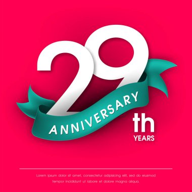 Yıldönümü Amblemler şablon tasarımı