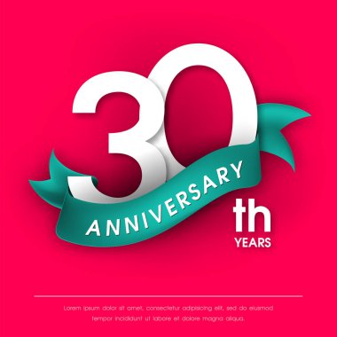 Yıldönümü Amblemler şablon tasarımı