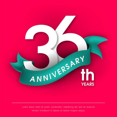 Yıldönümü Amblemler şablon tasarımı