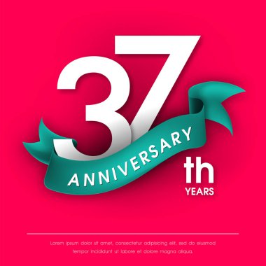 Yıldönümü Amblemler şablon tasarımı