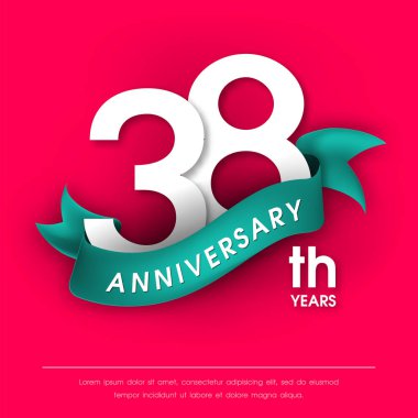 Yıldönümü Amblemler şablon tasarımı