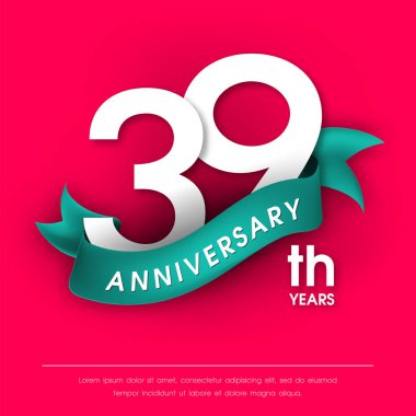 Yıldönümü Amblemler şablon tasarımı