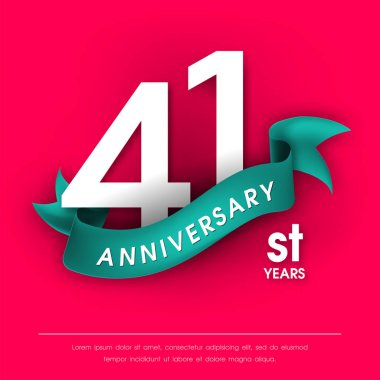 Yıldönümü Amblemler şablon tasarımı