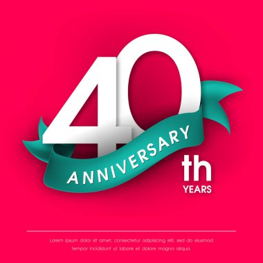 Yıldönümü Amblemler şablon tasarımı