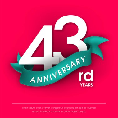 Yıldönümü Amblemler şablon tasarımı