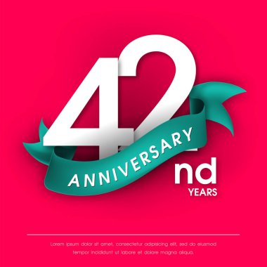 Yıldönümü Amblemler şablon tasarımı