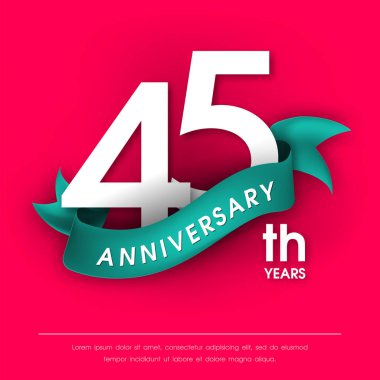 Yıldönümü Amblemler şablon tasarımı