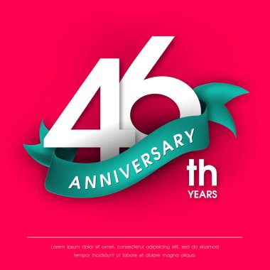 Yıldönümü Amblemler şablon tasarımı