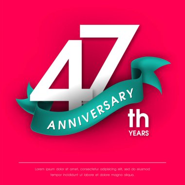 Yıldönümü Amblemler şablon tasarımı